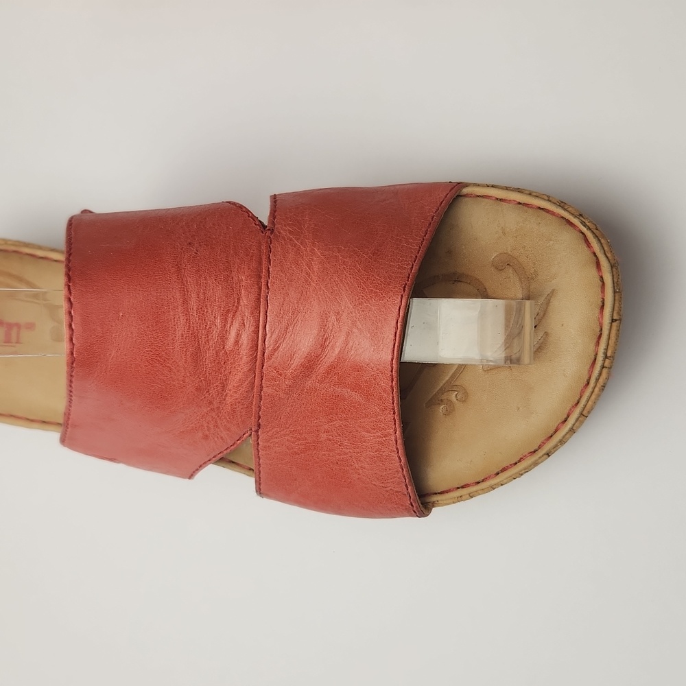 Born Leather Coral Slides Sandals - Picture 5 of 13